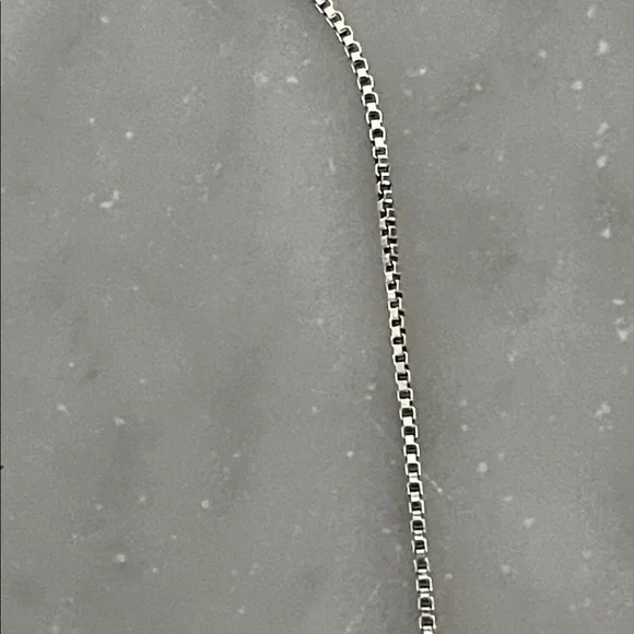 Vintage Sterling Silver 925 Murano Glass Heart Pendant Necklace Venice Italy - Picture 6 of 7